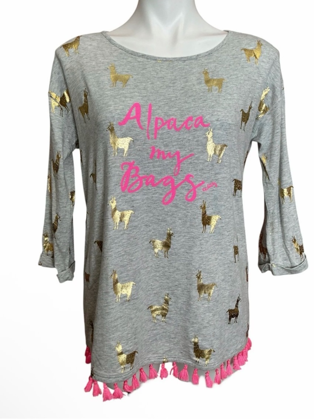 Lilly Pulitzer Mercer tee “Alpaca My Bags”